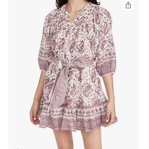 Cleobella Women's Magdalena Mini Dress - Red and White